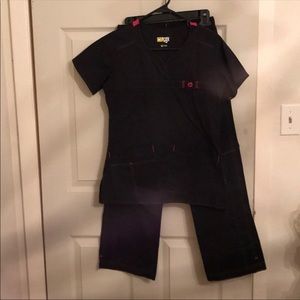 Nurse scrubs top and bottom